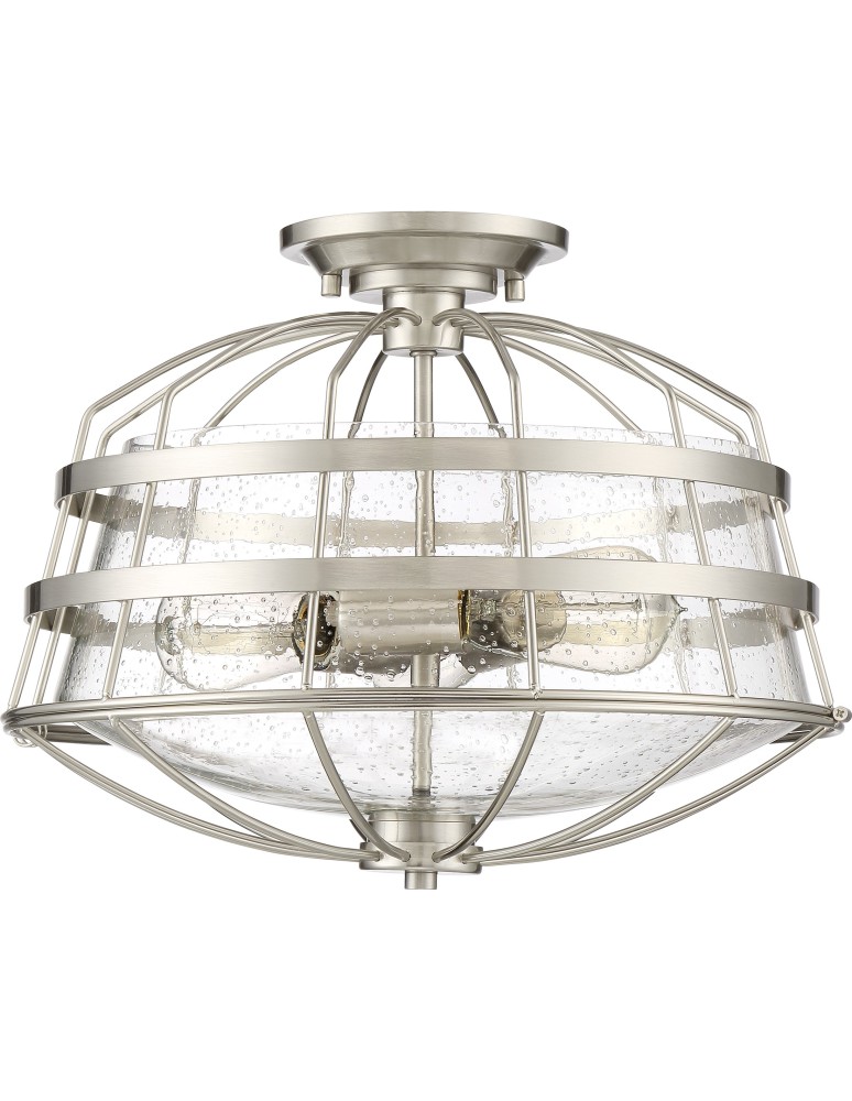 Ceiling lamps - Quoizel Maritime Plafond E27 3xMAX 60W Nickel QZS-MTE1716BN - product kolory-swiatla.pl 2