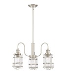 Chandeliers - Quoizel Maritime Pendant E27 3xMAX 60W Nickel QZS-MTE5103BN - product 2