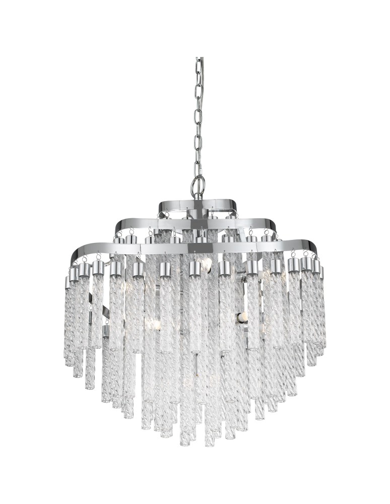 Glamour chandeliers - Quoizel Glacier Peak Pendant G9 11xMAX 60W Chrome QZS-PCGP2820C. - product kolory-swiatla.pl 2