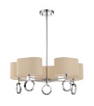 Modern chandeliers - Quoizel Brock Pendant E27 5xMAX 60W Chrome QZS-BRK5005C - product 1