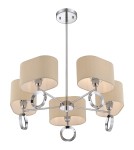 Modern chandeliers - Quoizel Brock Pendant E27 5xMAX 60W Chrome QZS-BRK5005C - product 2
