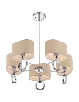 Quoizel Brock Pendant E27 5xMAX 60W Chrome QZS-BRK5005C - product 2