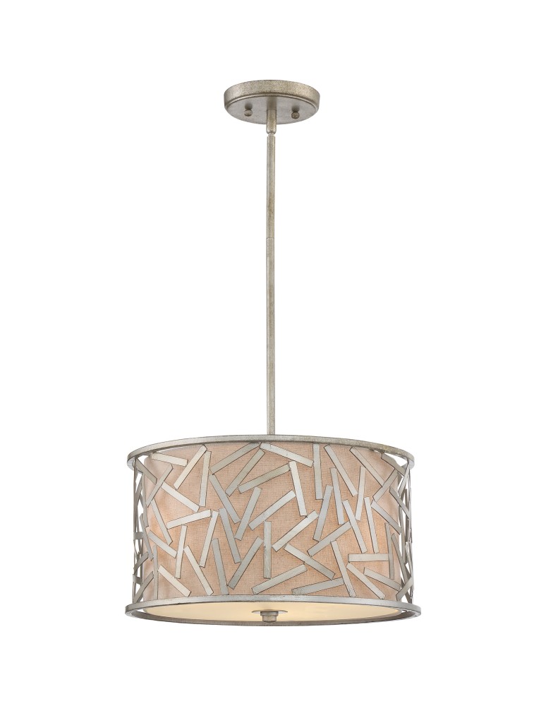 Pendant lamps - Quoizel Jarvis Pendant E27 3xMAX 60W Silver QZS-JV2816OS - product kolory-swiatla.pl 1