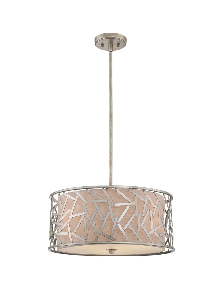 Pendant lamps - Quoizel Jarvis Pendant E27 3xMAX 60W Silver QZS-JV2820OS - product kolory-swiatla.pl 1
