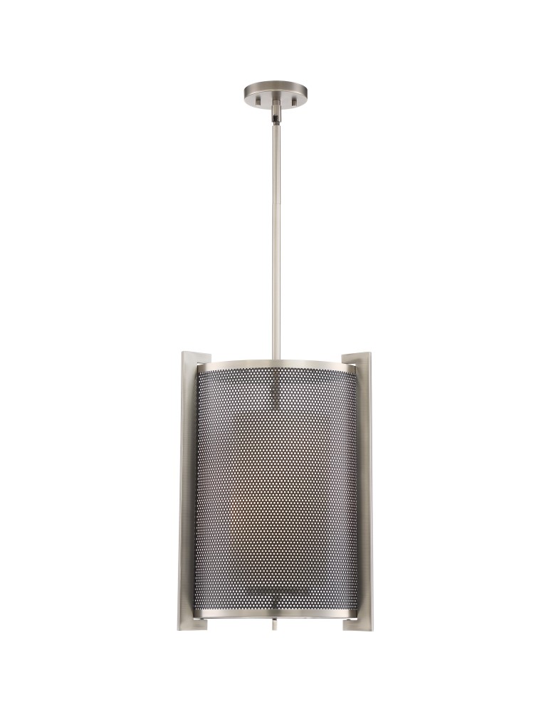 Pendant lamps - Quoizel Metropolis Pendant E27 3xMAX 60W Black/Nickel QZS-MTP5203AN - product kolory-swiatla.pl 1