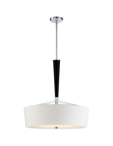 Quoizel Taper Pendant E27 4xMAX 60W Black/Chrome QZS-TPR2823C