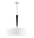 Pendant lamps - Quoizel Taper Pendant E27 4xMAX 60W Black/Chrome QZS-TPR2823C - product 2