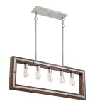 Pendant lamps - Quoizel Westerly Pendant E27 5xMAX 60W Nickel QZS-WTY536BN - product 1