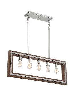 Quoizel Westerly Wisząca E27 5xMAX 60W Nikiel QZS-WTY536BN