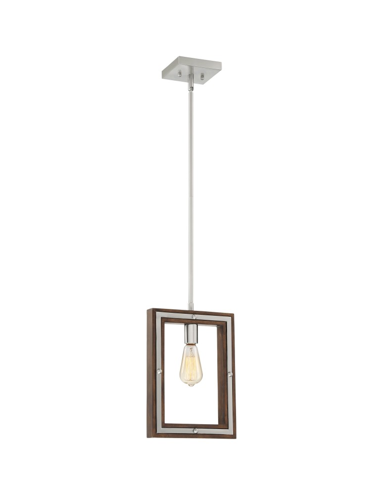 Pendant lamps - Quoizel Westerly Pendant E27 1xMAX 60W Nickel QZS-WTY1510BN - product kolory-swiatla.pl 1