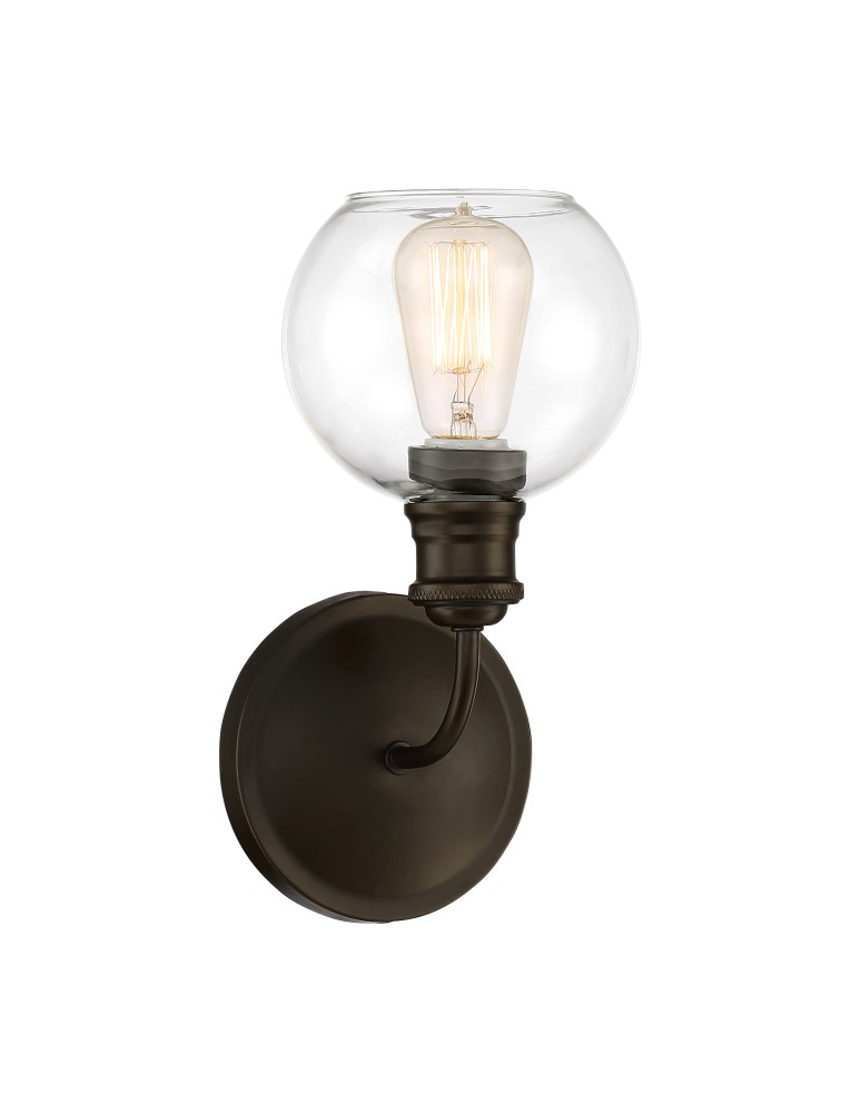 Classic wall lamps - Quoizel Soho Wall lamp E27 1xMAX 60W Brown QZS-LWS3235C1 - product kolory-swiatla.pl 2