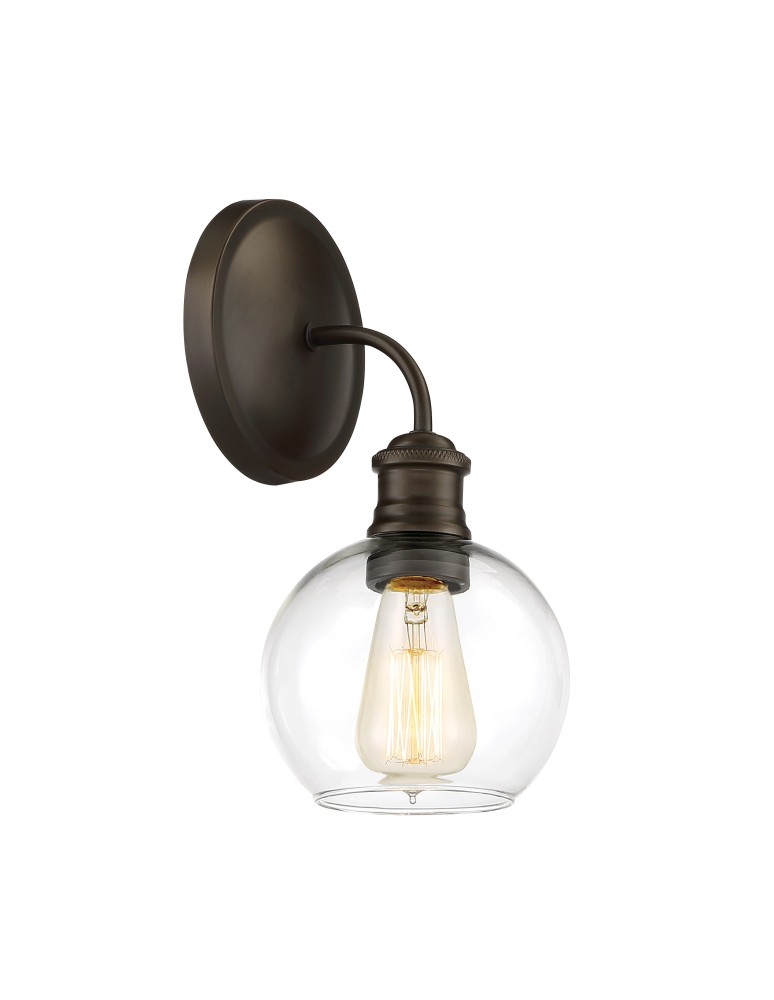 Classic wall lamps - Quoizel Soho Wall lamp E27 1xMAX 60W Brown QZS-LWS3235C1 - product kolory-swiatla.pl 1