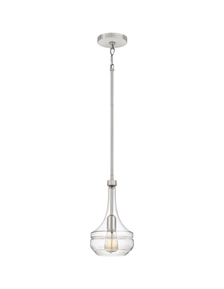 Pendant lamps - Quoizel Vienna Hanging E27 1xMAX 60W Nickel QZS-ASH28888A - product kolory-swiatla.pl 1