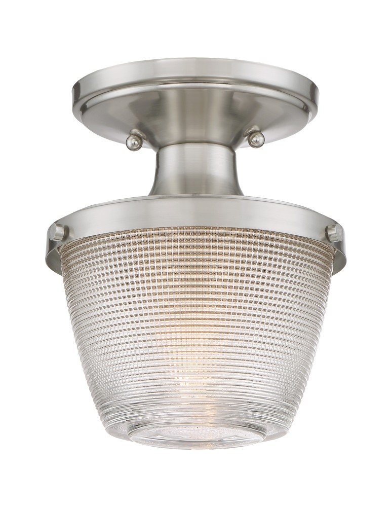 Hermetic plafonds - Quoizel Dublin Plafond E27 1xMAX 60W IP44 Nickel QZS-DBN1707BN - product kolory-swiatla.pl 1