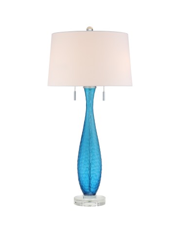 Quoizel Ocean Blue E27 table lamp 2xMAX 60W Blue QZS-Q2314T.