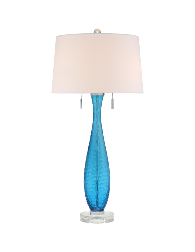 Classic table lamps - Quoizel Ocean Blue E27 table lamp 2xMAX 60W Blue QZS-Q2314T. - product kolory-swiatla.pl 1