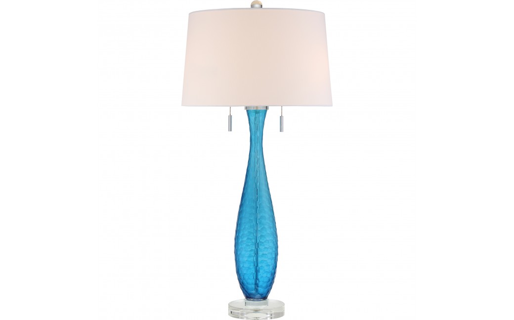 Quoizel Ocean Blue Lampa stołowa E27 2xMAX 60W Niebieski QZS-Q2314T