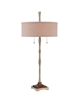 Quoizel Hickman E27 table lamp 2xMAX 60W Brown QZS-CKHM1879T.