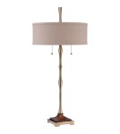 Classic table lamps - Quoizel Hickman E27 table lamp 2xMAX 60W Brown QZS-CKHM1879T. - product 2