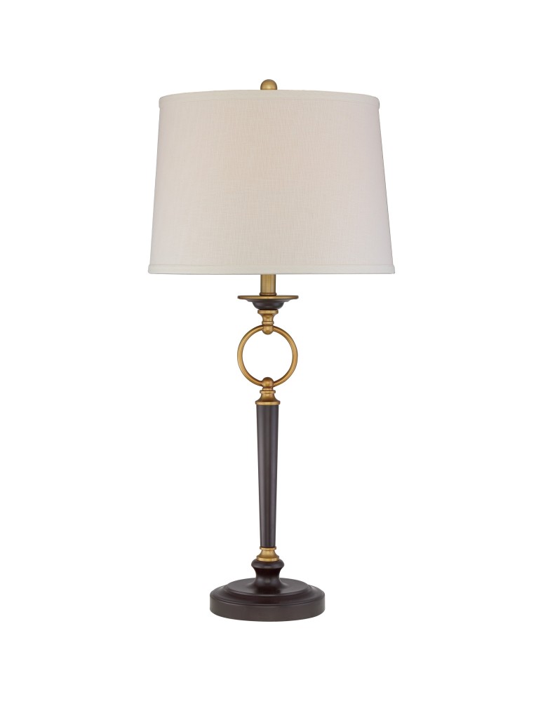 Classic table lamps - Quoizel Bronze E27 table lamp 1xMAX 60W Bronze QZS-Q2127TWT. - product kolory-swiatla.pl 1