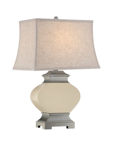 Quoizel Bray Table Lamp E27 1xMAX 60W Cream/Grey QZS-Q1915T