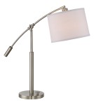 Table lamps with lampshade - Quoizel Clift Table Lamp E14 1xMAX 60W Nickel QZS-CFT6330BN - product 1