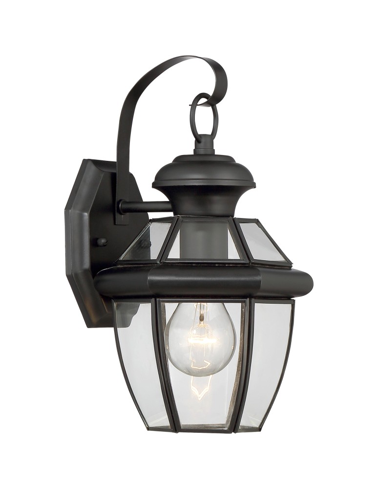 Outdoor wall lamps - Quoizel Brayden Outdoor Wall lamp E27 1xMAX 60W Black QZS-LWS1204B - product kolory-swiatla.pl 1