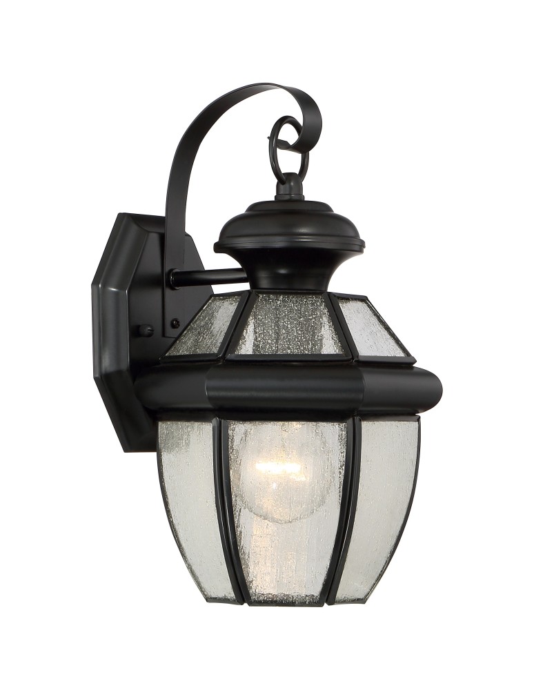 Outdoor wall lamps - Quoizel Newberry Outdoor Wall lamp E27 1xMAX 60W Black QZS-NY8407K - product kolory-swiatla.pl 1