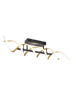 TRIO SEQUENCE LED Ceiling 1x41W 2300-4000K 5000lm Dimmable Gold 641810208