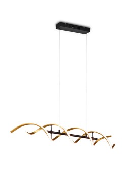 TRIO SEQUENCE Wisząca LED 1x45W 2300-4000K 5600lm Ściemnialna złoty 341810208