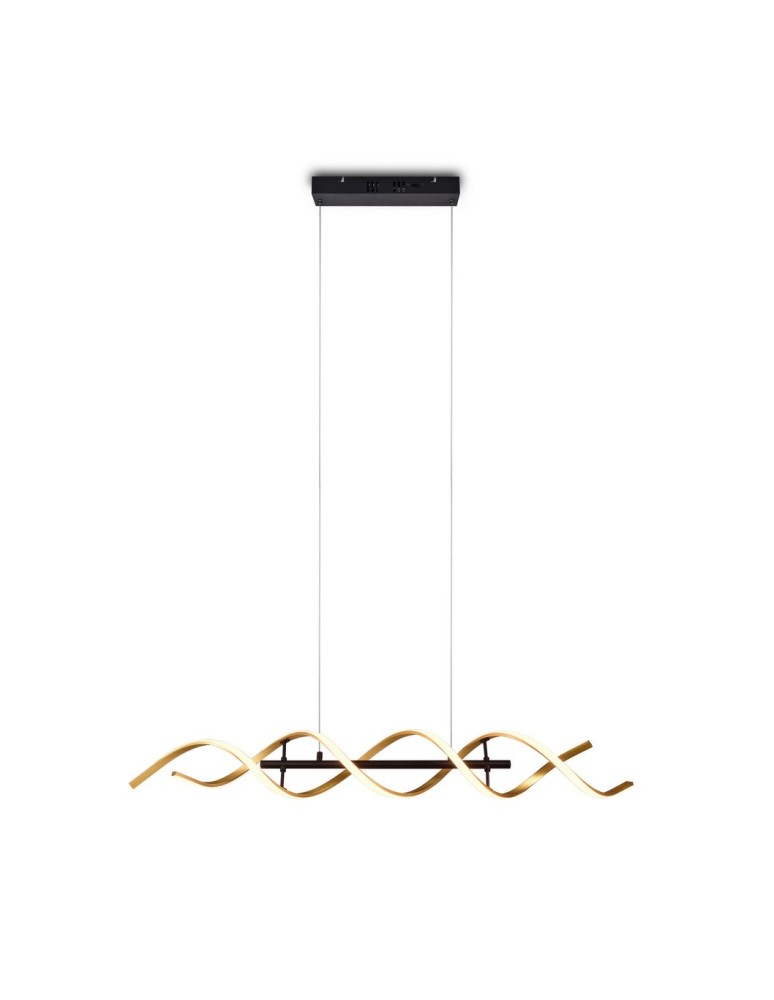 LED pendant lamps - TRIO SEQUENCE LED Pendant 1x45W 2300-4000K 5600lm Dimmable Gold 341810208 - product kolory-swiatla.pl 5