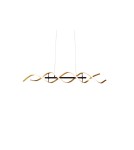 LED pendant lamps - TRIO SEQUENCE LED Pendant 1x45W 2300-4000K 5600lm Dimmable Gold 341810208 - product 6