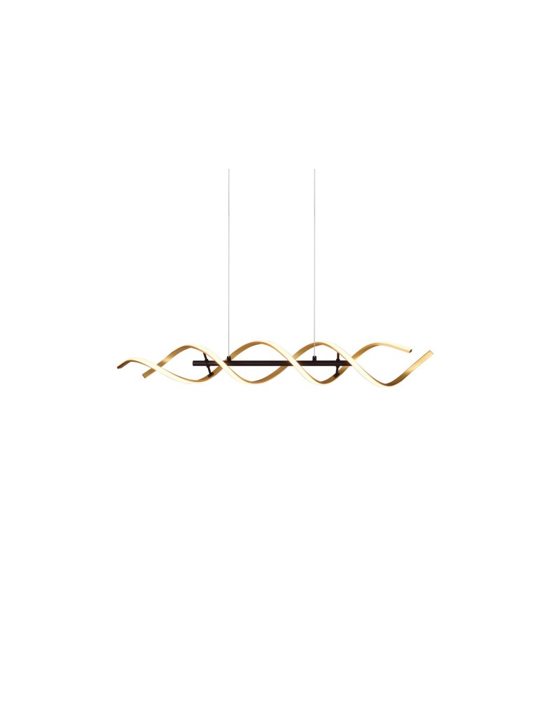LED pendant lamps - TRIO SEQUENCE LED Pendant 1x45W 2300-4000K 5600lm Dimmable Gold 341810208 - product kolory-swiatla.pl 9