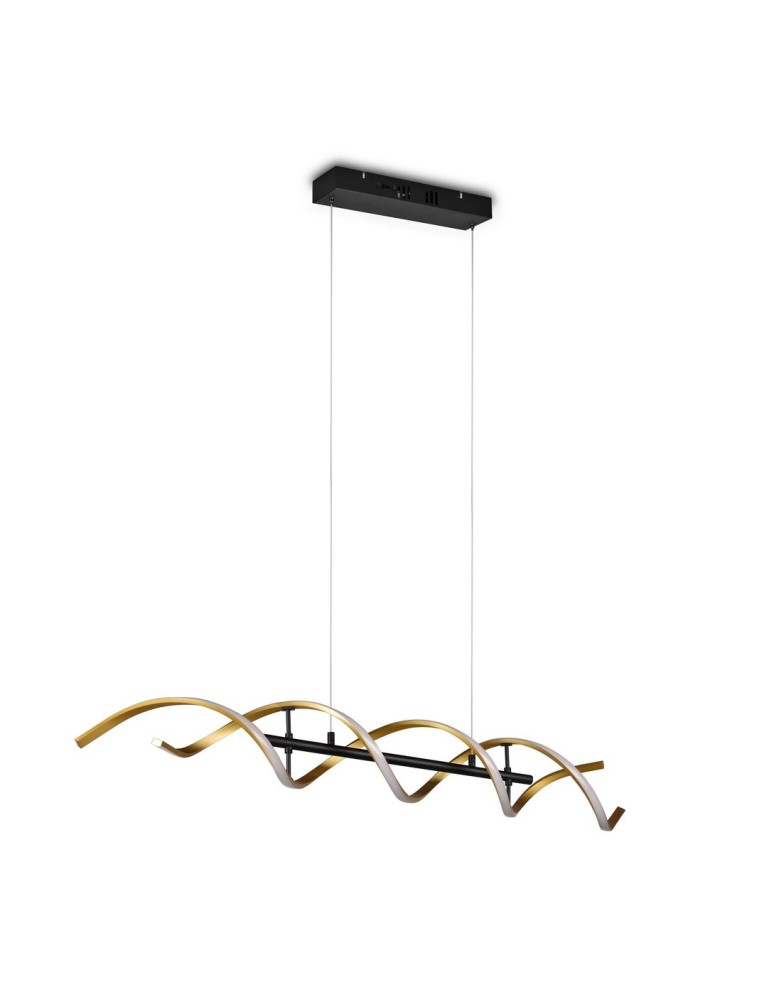 LED pendant lamps - TRIO SEQUENCE LED Pendant 1x45W 2300-4000K 5600lm Dimmable Gold 341810208 - product kolory-swiatla.pl 10