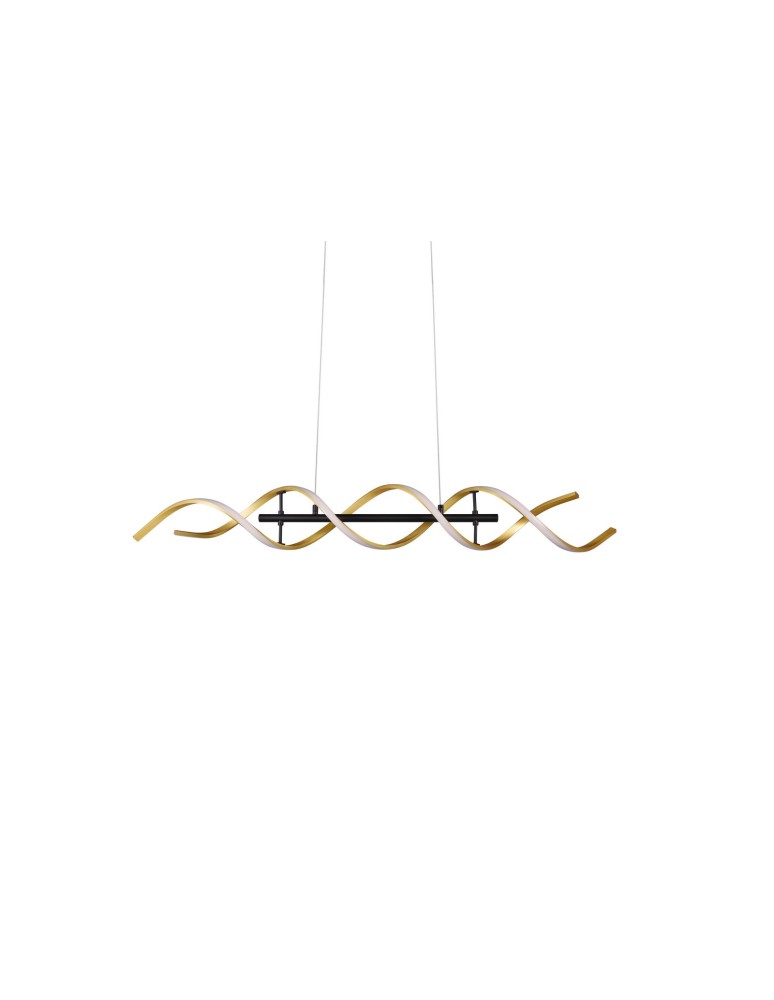 LED pendant lamps - TRIO SEQUENCE LED Pendant 1x45W 2300-4000K 5600lm Dimmable Gold 341810208 - product kolory-swiatla.pl 12