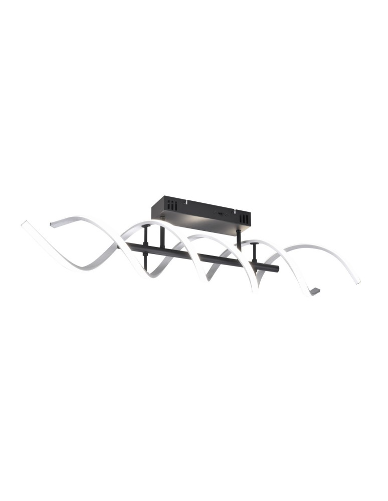 Modern ceiling lamps - TRIO SEQUENCE LED Ceiling 1x41W 2300-4000K 5000lm Dimmable silver/black 641810205 - product kolory-swiatla.pl 1