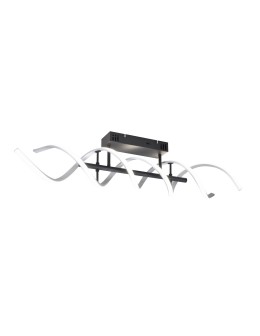 TRIO SEQUENCE LED Ceiling 1x41W 2300-4000K 5000lm Dimmable silver/black 641810205