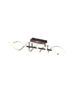 TRIO SEQUENCE LED Ceiling 1x41W 2300-4000K 5000lm Dimmable silver/black 641810205 - product 2
