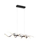 LED pendant lamps - TRIO SEQUENCE LED Pendant 1x45W 2300-4000K 5600lm Dimmable silver/black 341810205 - product 2