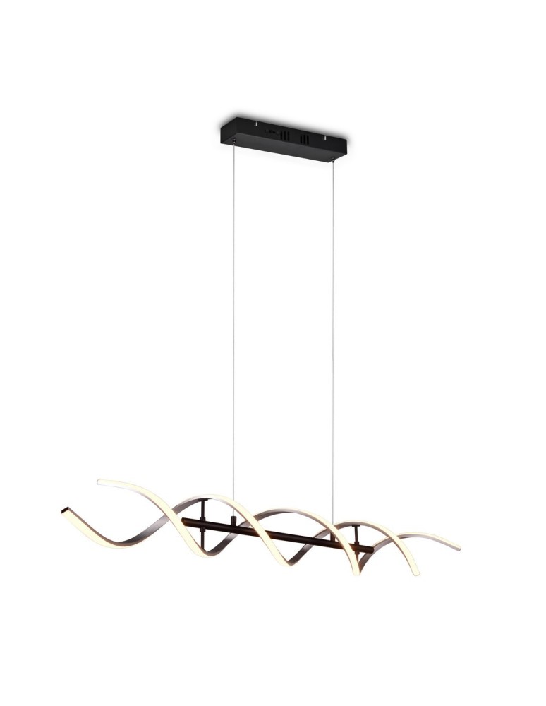 LED pendant lamps - TRIO SEQUENCE LED Pendant 1x45W 2300-4000K 5600lm Dimmable silver/black 341810205 - product kolory-swiatla.pl 2