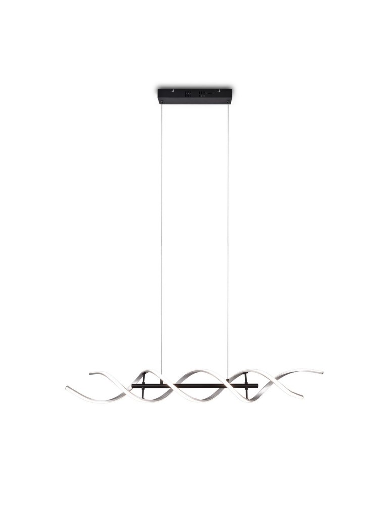 LED pendant lamps - TRIO SEQUENCE LED Pendant 1x45W 2300-4000K 5600lm Dimmable silver/black 341810205 - product kolory-swiatla.pl 4