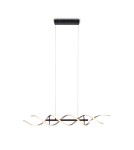 LED pendant lamps - TRIO SEQUENCE LED Pendant 1x45W 2300-4000K 5600lm Dimmable silver/black 341810205 - product 5