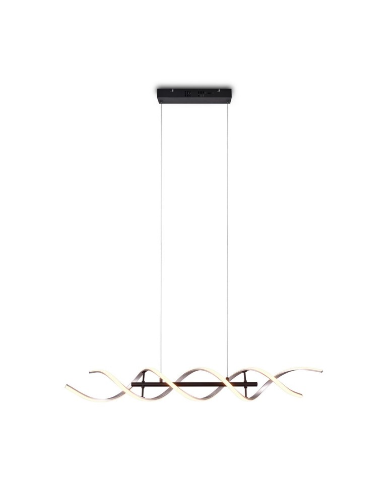 LED pendant lamps - TRIO SEQUENCE LED Pendant 1x45W 2300-4000K 5600lm Dimmable silver/black 341810205 - product kolory-swiatla.pl 5