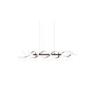 LED pendant lamps - TRIO SEQUENCE LED Pendant 1x45W 2300-4000K 5600lm Dimmable silver/black 341810205 - product 8