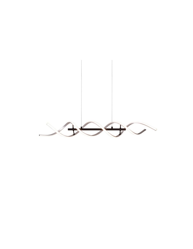 LED pendant lamps - TRIO SEQUENCE LED Pendant 1x45W 2300-4000K 5600lm Dimmable silver/black 341810205 - product kolory-swiatla.pl 8