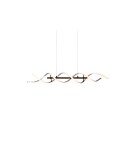 LED pendant lamps - TRIO SEQUENCE LED Pendant 1x45W 2300-4000K 5600lm Dimmable silver/black 341810205 - product 9