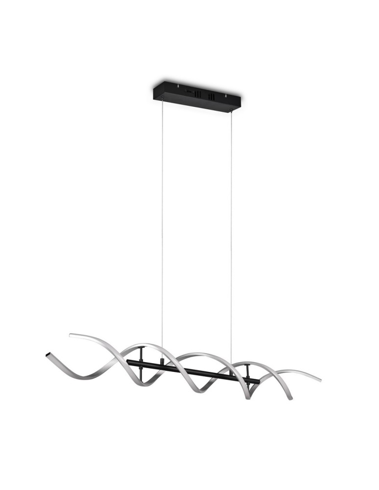 LED pendant lamps - TRIO SEQUENCE LED Pendant 1x45W 2300-4000K 5600lm Dimmable silver/black 341810205 - product kolory-swiatla.pl 10