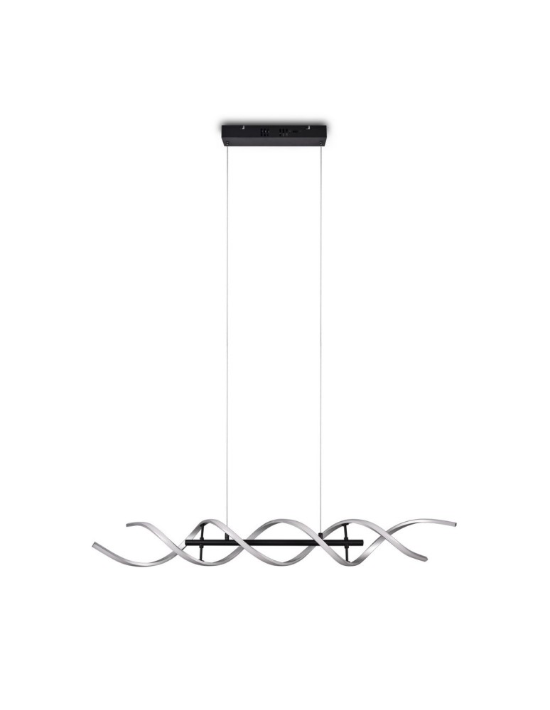 LED pendant lamps - TRIO SEQUENCE LED Pendant 1x45W 2300-4000K 5600lm Dimmable silver/black 341810205 - product kolory-swiatla.pl 11