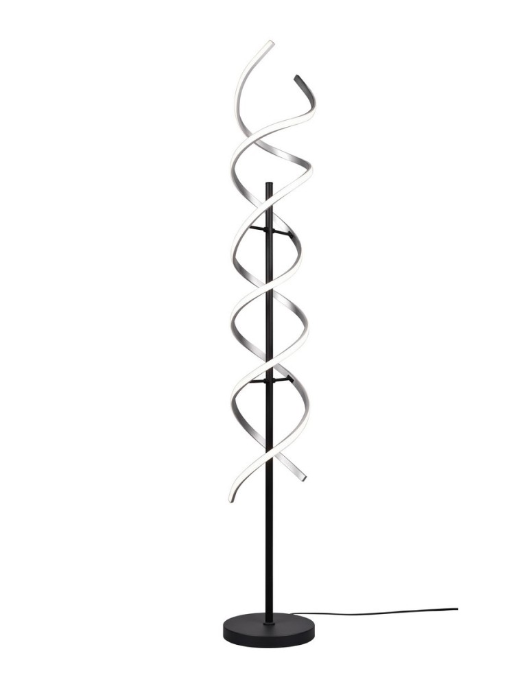 LED floor lamps - TRIO SEQUENCE Floor LED 1x32W 2300-4000K 4000lm Dimmable silver/black 441810205 - product kolory-swiatla.pl 1
