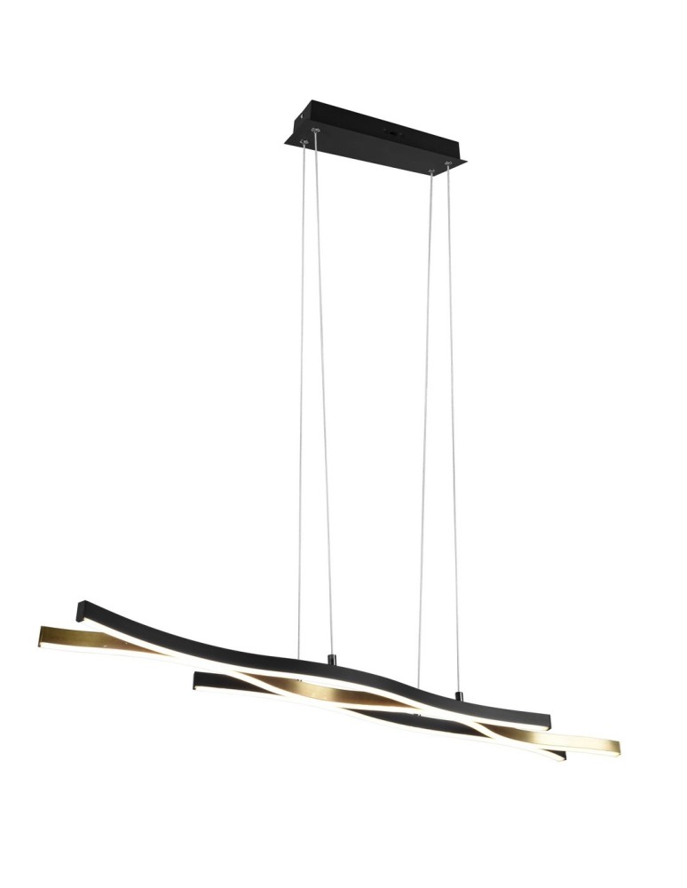 LED pendant lamps - TRIO BLAZE LED Pendant 1x35W 2300-4000K 4300lm Dimmable Gold 341210308 - product kolory-swiatla.pl 1